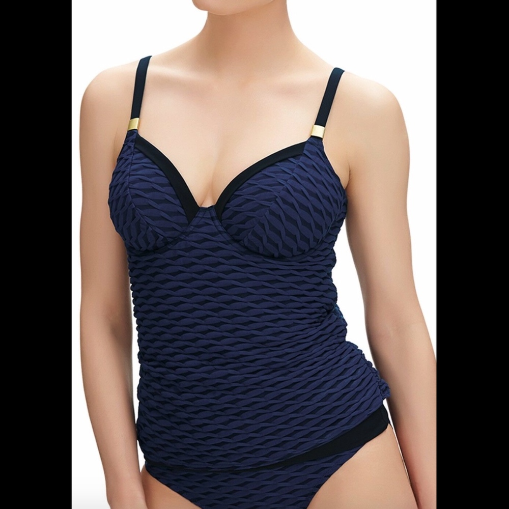 NEW! Fantasie Sarasota plunge tankini‎ Navy Blue